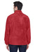 Harriton M990 Mens Full Zip Fleece Jacket Red Back