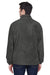 Harriton M990 Mens Full Zip Fleece Jacket Charcoal Grey Back