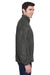 Harriton M990 Mens Full Zip Fleece Jacket Charcoal Grey Side