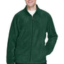 Harriton Mens Pill Resistant Fleece Full Zip Jacket - Hunter Green