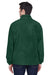 Harriton M990 Mens Full Zip Fleece Jacket Hunter Green Back