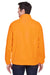 Harriton M990 Mens Full Zip Fleece Jacket Safety Orange Back