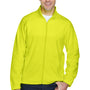 Harriton Mens Pill Resistant Fleece Full Zip Jacket - Safety Yellow
