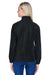 Harriton M990W Womens Full Zip Fleece Jacket Black Back