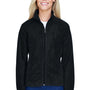 Harriton Womens Pill Resistant Fleece Full Zip Jacket - Black