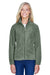 Harriton M990W Womens Full Zip Fleece Jacket Dill Green Front