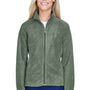 Harriton Womens Pill Resistant Fleece Full Zip Jacket - Dill Green