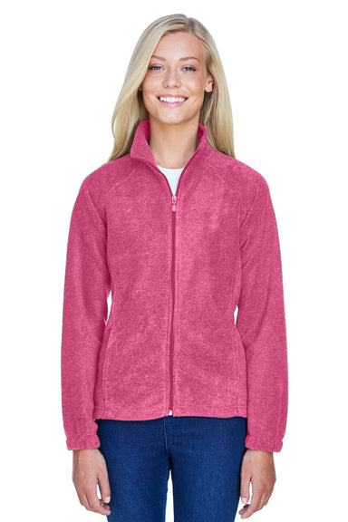 Harriton M990W Womens Full Zip Fleece Jacket Charity Pink Front