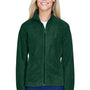 Harriton Womens Pill Resistant Fleece Full Zip Jacket - Hunter Green