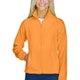 Harriton Womens Pill Resistant Fleece Full Zip Jacket - Safety Orange