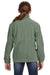Harriton M990Y Youth Full Zip Fleece Jacket Dill Green Back