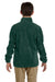 Harriton M990Y Youth Full Zip Fleece Jacket Hunter Green Back