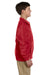 Harriton M990Y Youth Full Zip Fleece Jacket Red Side
