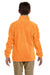 Harriton M990Y Youth Full Zip Fleece Jacket Safety Orange Back