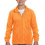 Harriton Youth Pill Resistant Fleece Full Zip Jacket - Safety Orange