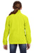 Harriton M990Y Youth Full Zip Fleece Jacket Safety Yellow Back