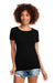 Next Level N1510 Womens Ideal Jersey Short Sleeve Crewneck T-Shirt Black Front