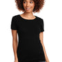 Next Level Womens Ideal Jersey Short Sleeve Crewneck T-Shirt - Black