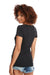 Next Level N1510 Womens Ideal Jersey Short Sleeve Crewneck T-Shirt Black Back