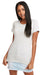 Next Level N1510 Womens Ideal Jersey Short Sleeve Crewneck T-Shirt Silver Grey Front