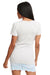 Next Level N1510 Womens Ideal Jersey Short Sleeve Crewneck T-Shirt Silver Grey Back