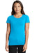 Next Level N1510/1510 Womens Ideal Jersey Short Sleeve Crewneck T-Shirt Turquoise Blue Front