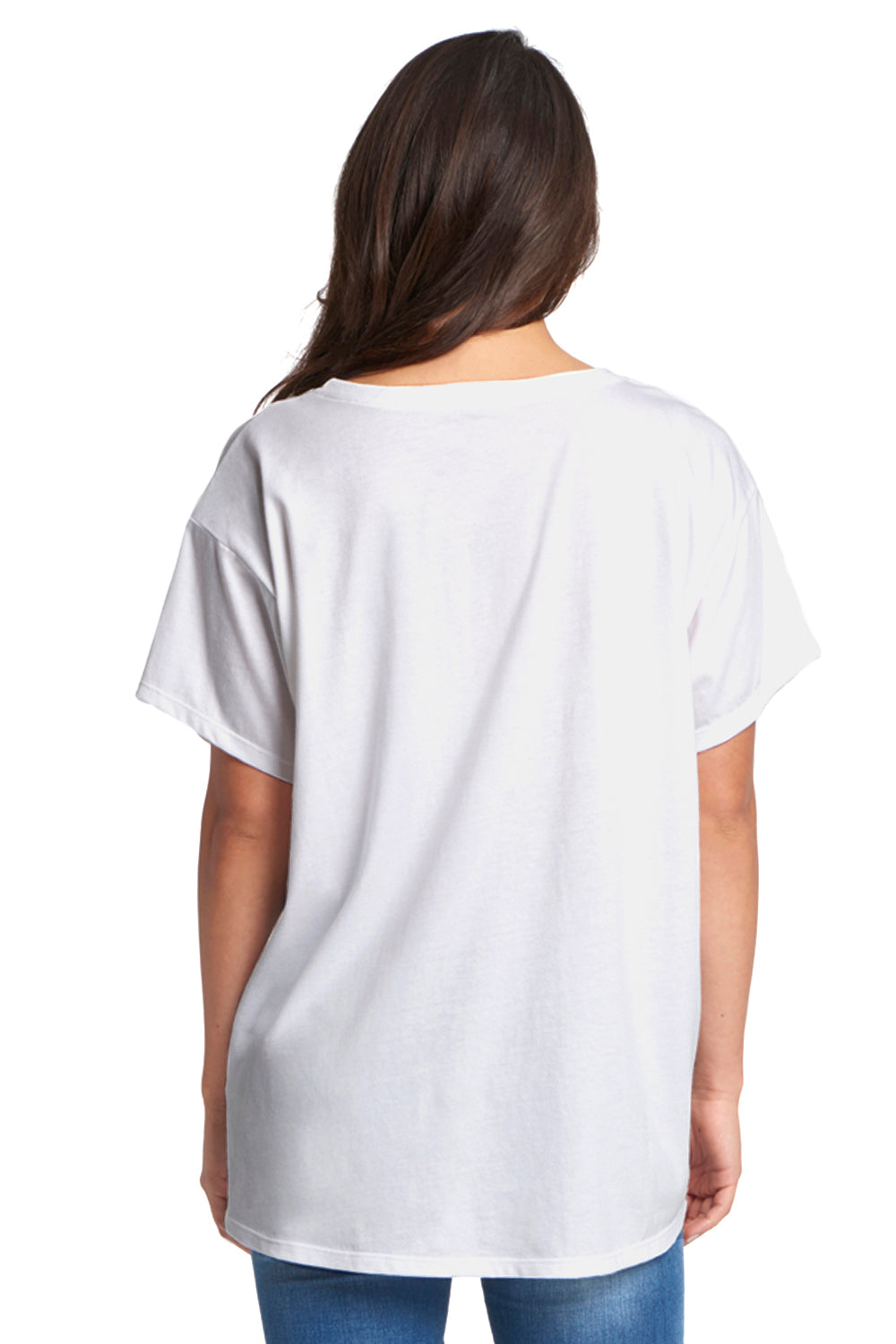 Next Level N1530 Womens Ideal Flow Short Sleeve Crewneck T-Shirt White Back