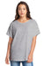 Next Level N1530 Womens Ideal Flow Short Sleeve Crewneck T-Shirt Heather Grey Front