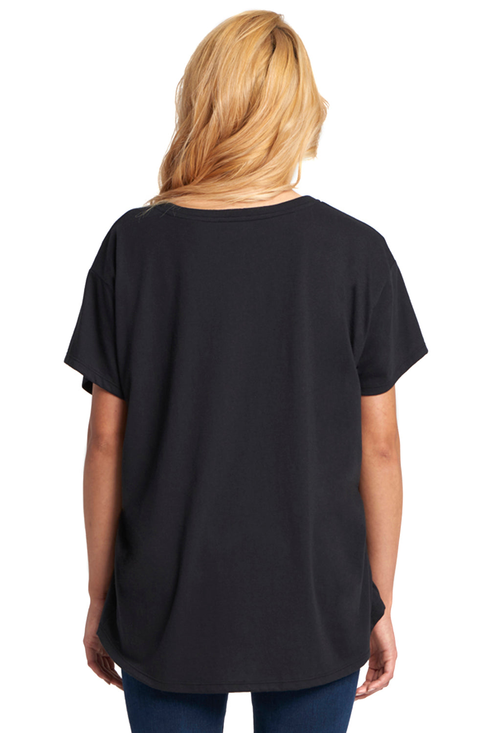 Next Level N1530 Womens Ideal Flow Short Sleeve Crewneck T-Shirt Black Back