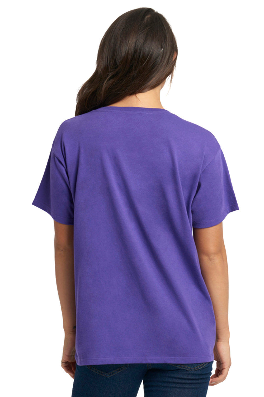 Next Level N1530 Womens Ideal Flow Short Sleeve Crewneck T-Shirt Purple Rush Back