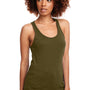 Next Level Womens Ideal Jersey Tank Top - Military Green