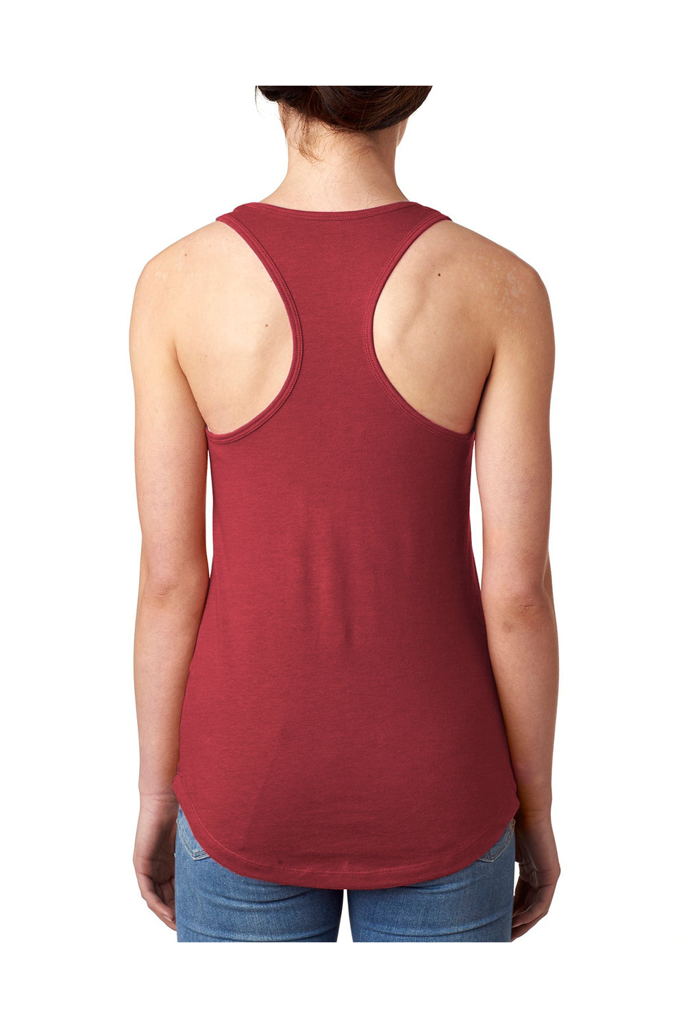 Next Level N1533 Womens Ideal Jersey Tank Top Scarlet Red Back