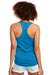 Next Level N1533 Womens Ideal Jersey Tank Top Turquoise Blue Back