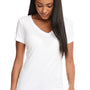 Next Level Womens Ideal Jersey Short Sleeve V-Neck T-Shirt - White