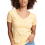 Next Level Womens Ideal Jersey Short Sleeve V-Neck T-Shirt - Banana Cream Yellow