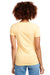 Next Level N1540 Womens Ideal Jersey Short Sleeve V-Neck T-Shirt Yellow Back