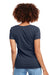 Next Level N1540 Womens Ideal Jersey Short Sleeve V-Neck T-Shirt Indigo Blue Back