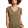 Next Level Womens Ideal Jersey Short Sleeve V-Neck T-Shirt - Military Green