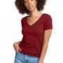 Next Level Womens Ideal Jersey Short Sleeve V-Neck T-Shirt - Cardinal Red