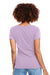 Next Level N1540 Womens Ideal Jersey Short Sleeve V-Neck T-Shirt Lilac Pink Back