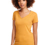 Next Level Womens Ideal Jersey Short Sleeve V-Neck T-Shirt - Antique Gold