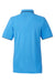 Nautica N17165 Mens Desk Short Sleeve Polo Shirt Azure Blue/Navy Blue Flat Back