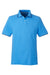 Nautica N17165 Mens Desk Short Sleeve Polo Shirt Azure Blue/Navy Blue Flat Front