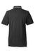 Nautica N17165 Mens Desk Short Sleeve Polo Shirt Black/White Flat Back