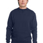 Nautica Mens Anchor Crewneck Sweatshirt - Navy Blue