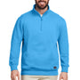 Nautica Mens Anchor 1/4 Zip Sweatshirt - Azure Blue