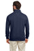 Nautica N17176 Mens Anchor 1/4 Zip Sweatshirt Navy Blue Back