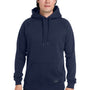 Nautica Mens Anchor Fleece Hooded Sweatshirt Hoodie - Navy Blue