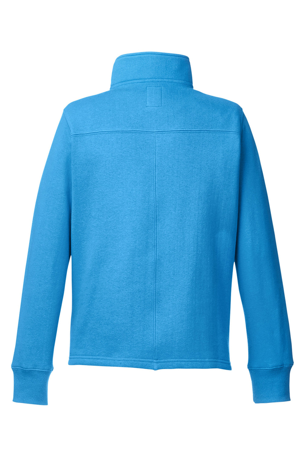 Nautica N17397 Womens Anchor Fleece 1/4 Zip Sweatshirt Azure Blue Flat Back