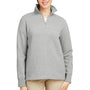 Nautica Womens Anchor Fleece 1/4 Zip Sweatshirt - Oxford Grey